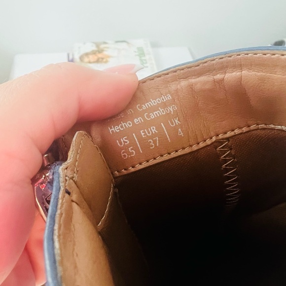 Aldo Womens Blue Ankle Boots/Booties Size 6 1/2 - Picture 9 of 10